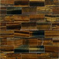 Nature tiger-eye stone mosaic slab