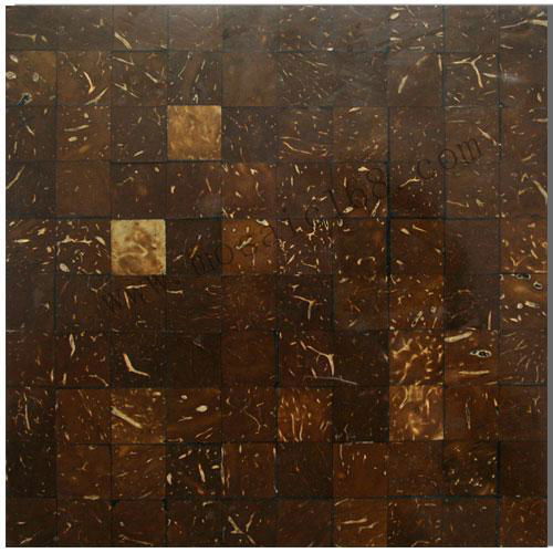 Nature coconut panel flat mosaic tile