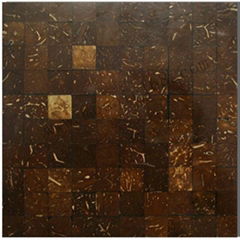 Nature coconut panel flat mosaic tile