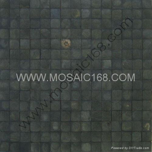 dyed color Coconut mosaic wood panel