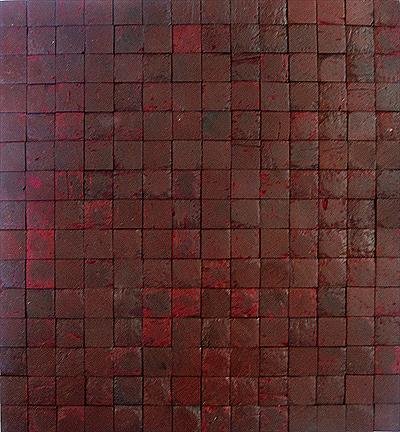 dyed color Coconut mosaic wood panel 3