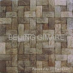 Nature coconut mosaic rough surface