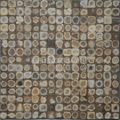 Coconut mosaic floor mosiac