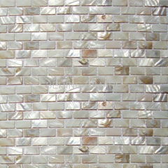 brick design shell mosaic