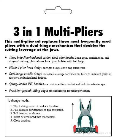 3 in 1 Pliers Set  3