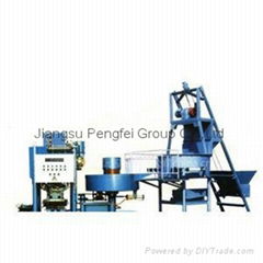 The colorful tile machine used for producing tile 