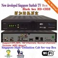 2014 singapore starhub tv box  Black box HD-C808 Plus HDC600 MUX  support BPL HD