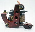 Handmade Iron Professional Tattoo Machine 10 Wrap Coils Red