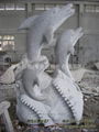 Animal carvings,Porpoise,Stone carving fish,fountain 1