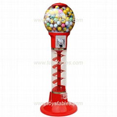 spiral gumball vending machine