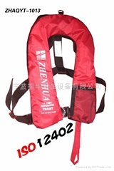 CE認証ISO12402標準自動充氣救生衣ZHAQYT-1013型