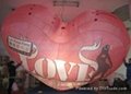 Inflatable heart balloon