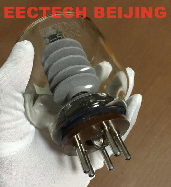 Vacuum electron tube glass triode 7092