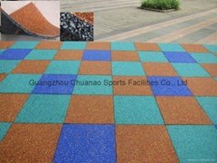 safety rubber tile rubber flooring rubber mat for playground and kindergarten