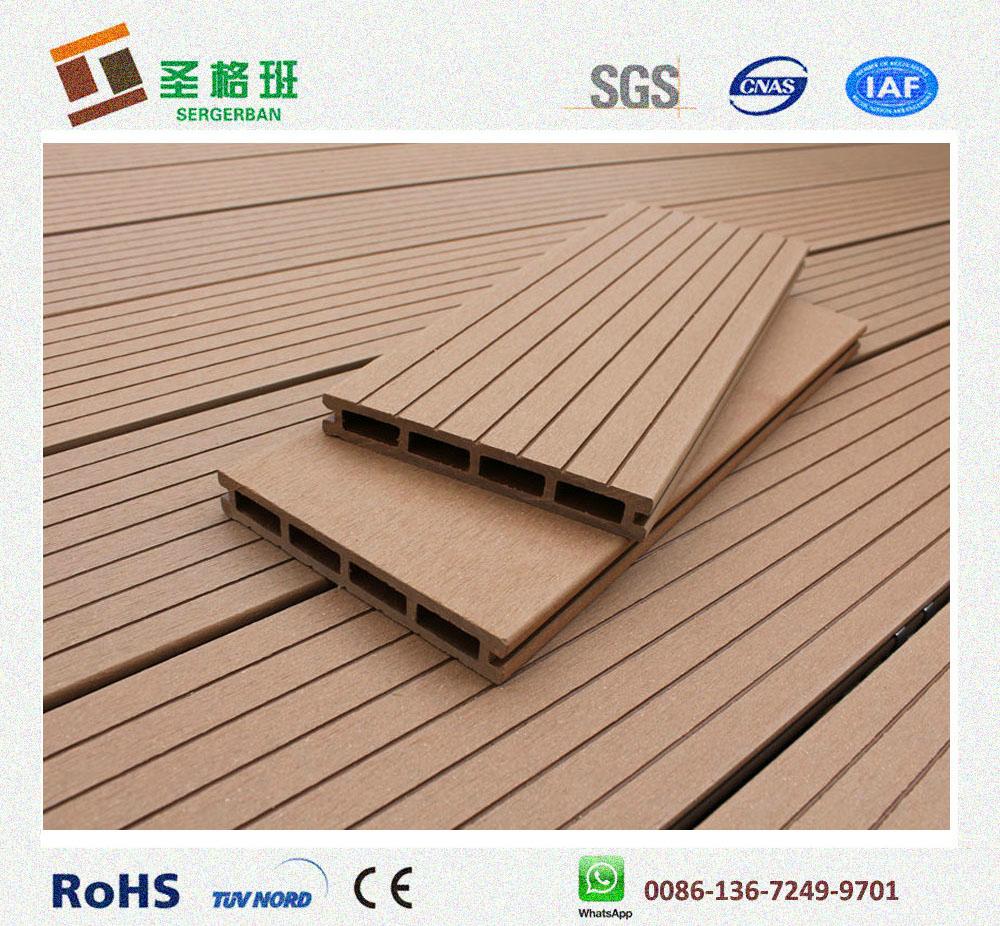 UV resistant wood plastic composite decking 2