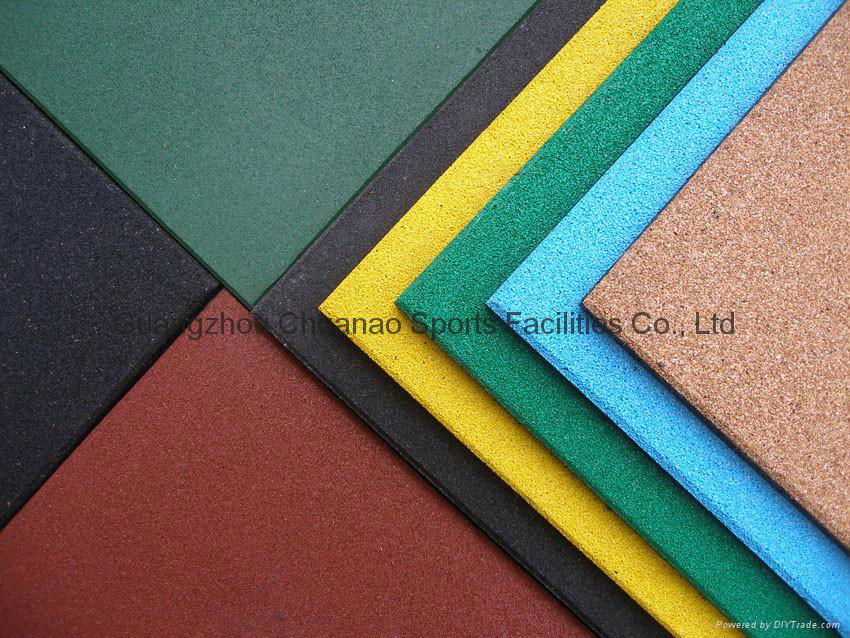 Rubber tile rubber flooring rubber mat for kindergartens used 2