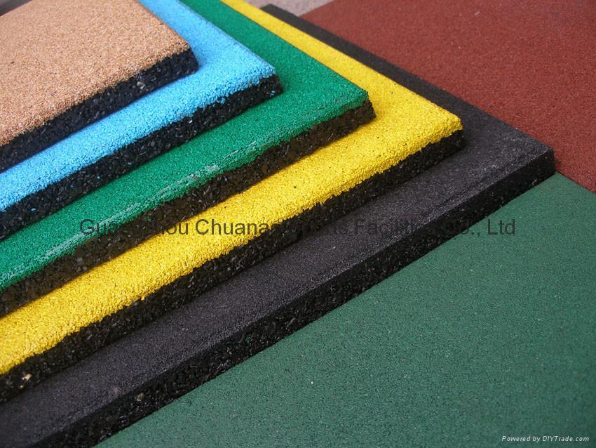 safety rubber tile rubber flooring rubber mat for playground and kindergarten 2