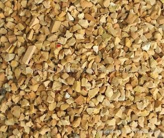 recycled rubber granule(earth yellow) 2