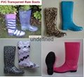 Woman Transparent rain boots