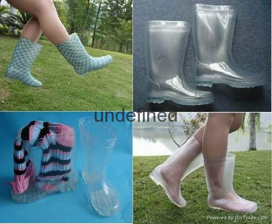 Woman Transparent rain boots 3