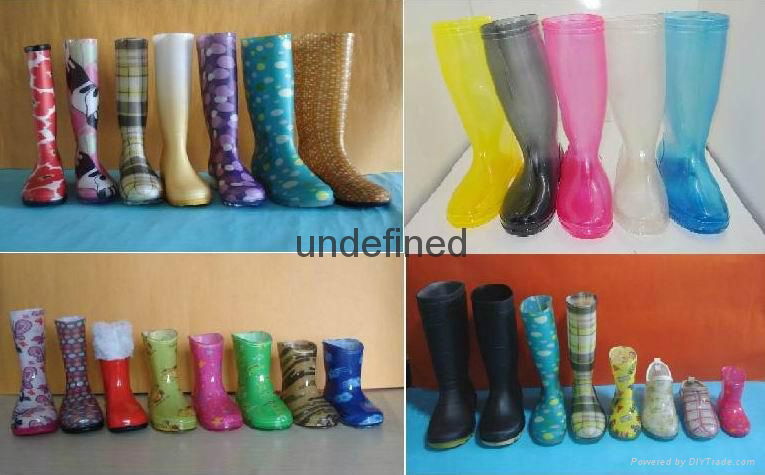 Woman Transparent rain boots 4