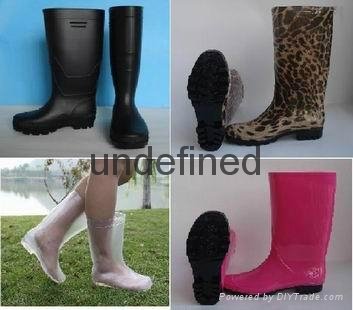 Woman Transparent rain boots 5