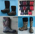 Man rubber rain boots  Camo rubber boots  Hunting rubber boots  Neoprene boots 4