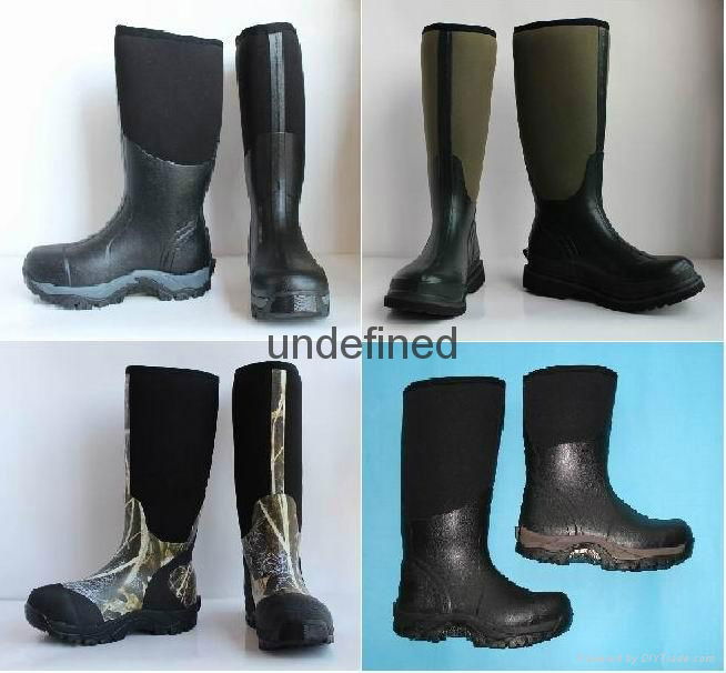 Man rubber rain boots  Camo rubber boots  Hunting rubber boots  Neoprene boots 5