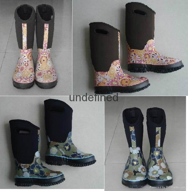 Man Neoprene Rain Boots 4