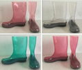 Transparent ladies boots,Transparent women boots,Female rain boots 1