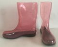 Transparent ladies boots,Transparent women boots,Female rain boots 4
