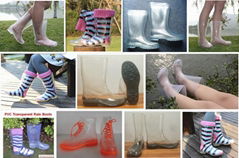 Transparent rain boots  Woman
