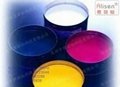 Water soluble fluorescent ink printing