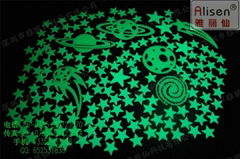 Water transfer printing luminous stickers green long-acting