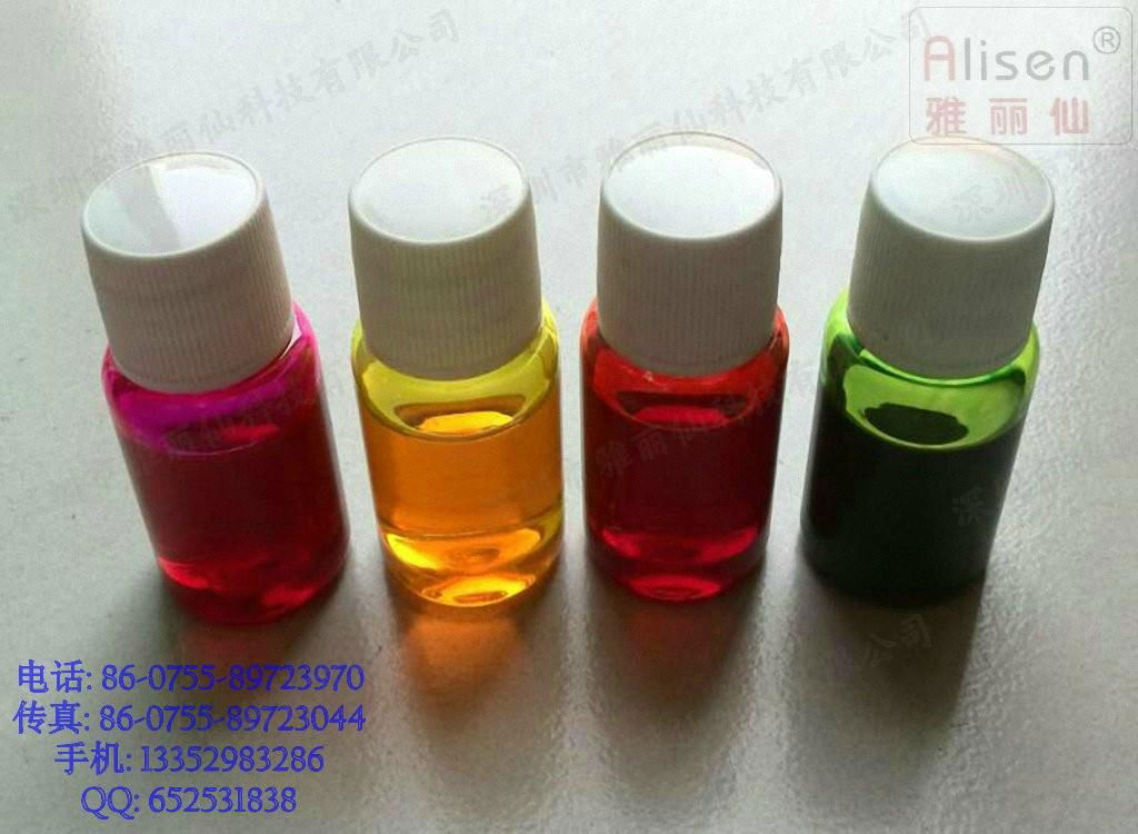 Temperature transparent fluorescent paint dye ink series