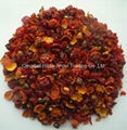 Dried crushed wild rosehip without seeds