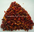 Dried crushed wild rosehip without seeds