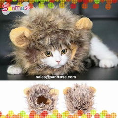 Cat Lion Panda Mickey Mane Wig Cat Costume Hat Hair Cat Pet Puppy Cosplay Wig