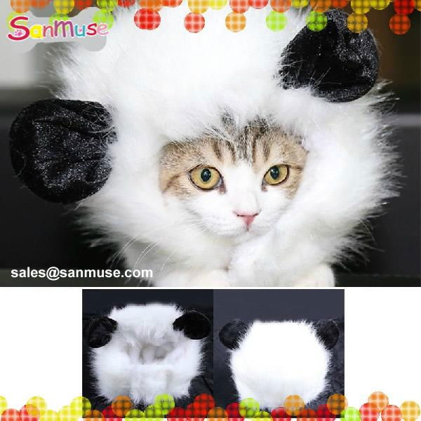 Cat Lion Panda Mickey Mane Wig Cat Costume Hat Hair Cat Pet Puppy Cosplay Wig 5