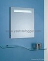 lighted fog free mirror