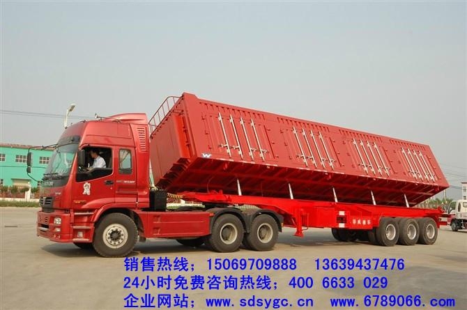三桥轻型侧翻自卸半挂车-13米半挂侧翻自卸车价格 3