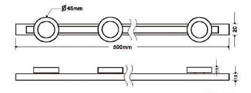 Aluminum Profile slide showcase LED Track Light 4