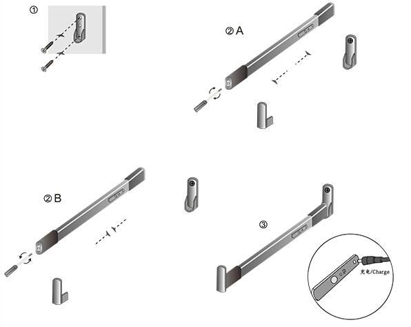 Motion sensor switch Led Closet Rod for wardorde with CE, RoHs Certification 5