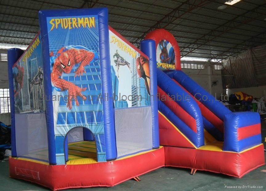 inflatable spider-man bouncy house