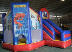 inflatable spider-man bouncy house