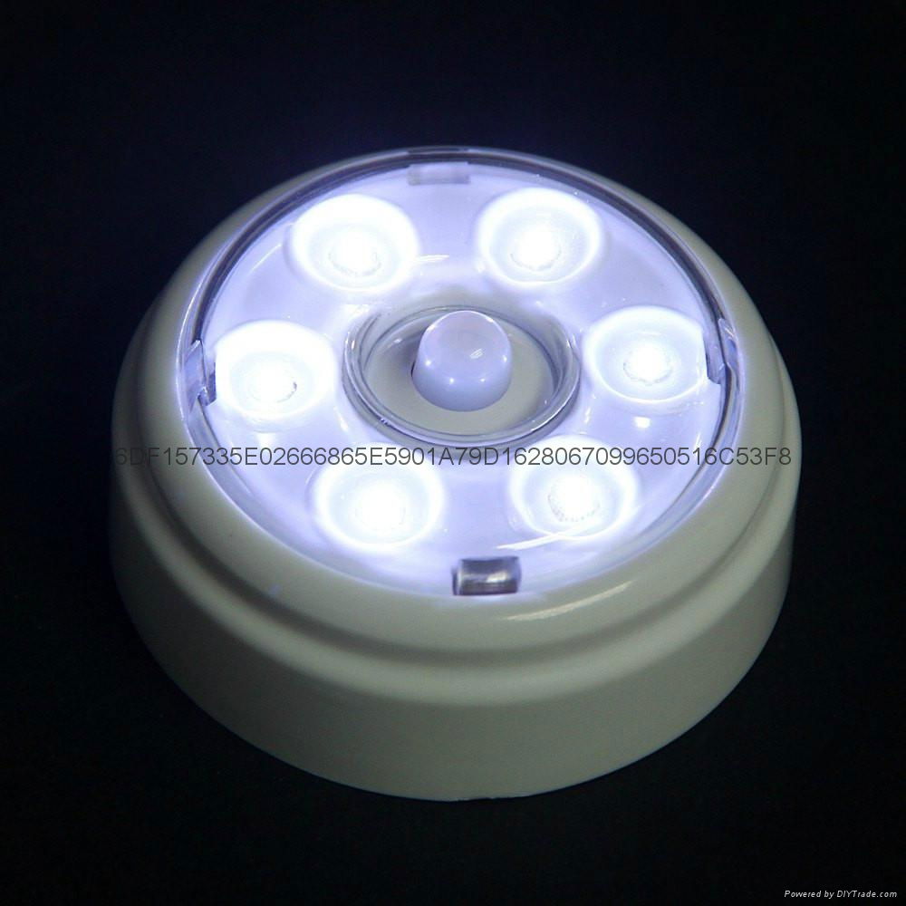 6 LED Wireless Infrared PIR Auto Sensor Motion Detector Battery 