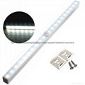 20-LED長條鋁合金人體感應櫥櫃燈衣櫃感應燈 1