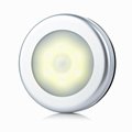 圆形超薄LED人体感应灯 红外线感应橱柜灯 感应衣灯 电池款小夜灯