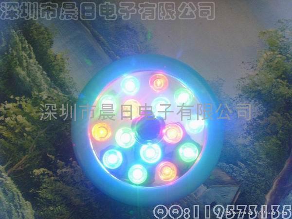15LED七彩聲控音樂燈 3