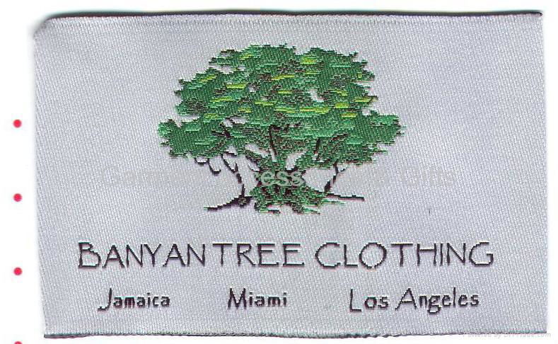 Damask label non-woven care label  4